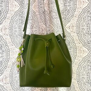 Portland Leather Goods large bucket in green apple